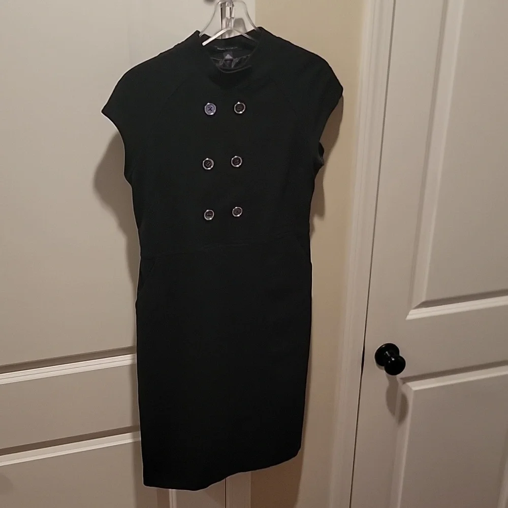 Banana Republic, fully lined, black ponte dress - Picture 1 of 5